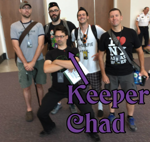 Keeper Chad with Ian, Keeper Murph, Mahafa, & Gladius